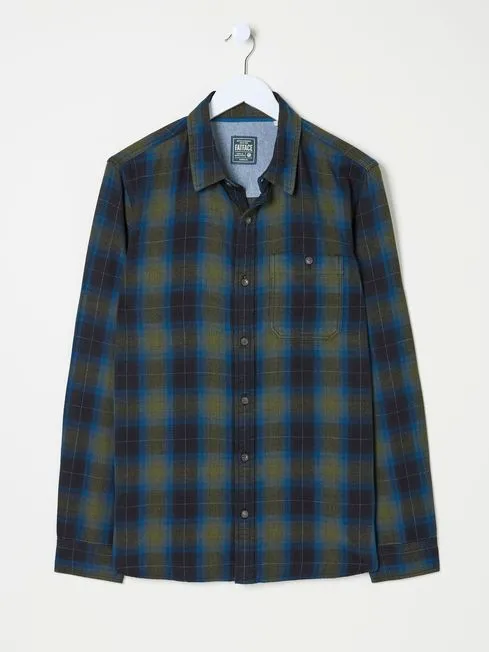 Men Fatface Shirts Blue Long Sleeve Kent Check 100 Cotton Shirt Men Fatface Shirts Blue Long Sleeve Kent Check 100 Cotton Shirt