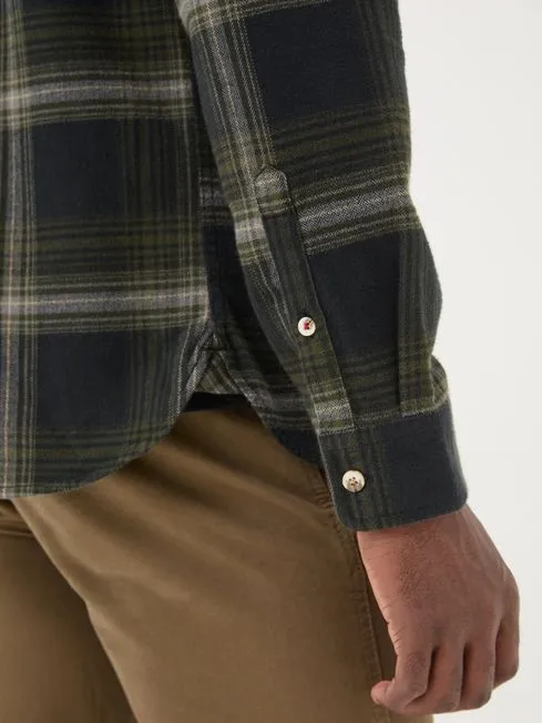 Men Fatface Shirts Dark Green Long Sleeve Selford Check Shirt Men Fatface Shirts Dark Green Long Sleeve Selford Check Shirt