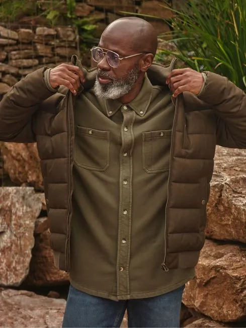 Men Fatface Shirts Petworth Green Cotton Shirt