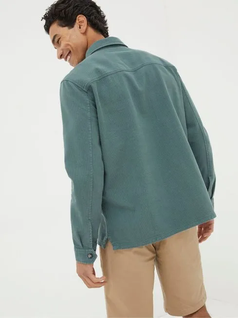 Men Fatface Shirts Thompson Green Smock Overshirt Men Fatface Shirts Thompson Green Smock Overshirt