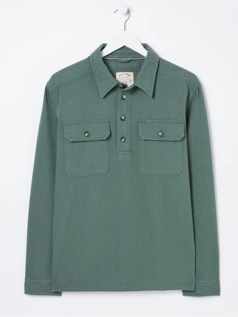 Men Fatface Shirts Thompson Green Smock Overshirt Men Fatface Shirts Thompson Green Smock Overshirt