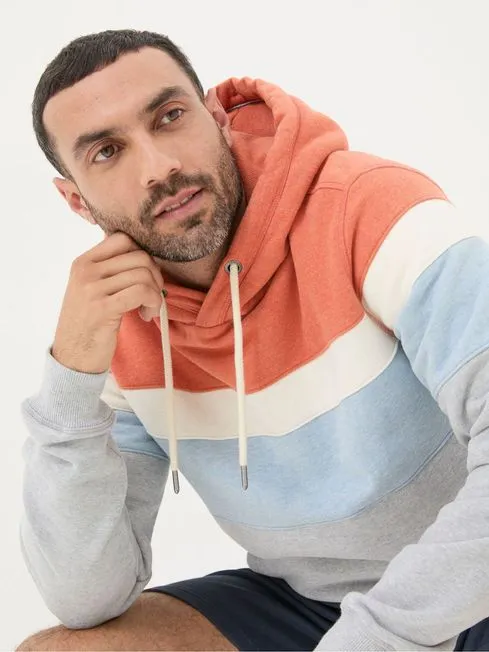 Men Fatface Sweatshirts and Hoodies Brooke Orange Cut And Sew Overhead Hoodie Men Fatface Sweatshirts and Hoodies Brooke Orange Cut And Sew Overhead Hoodie
