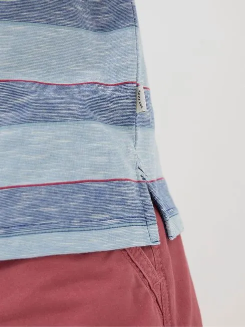 Men Fatface TShirts Ferndale Blue Feeder Stripe TShirt Men Fatface TShirts Ferndale Blue Feeder Stripe TShirt