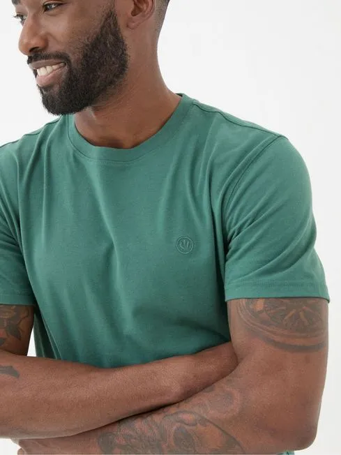 Men Fatface TShirts Lulworth Green 100 Cotton Organic Crew TShirt Men Fatface TShirts Lulworth Green 100 Cotton Organic Crew TShirt