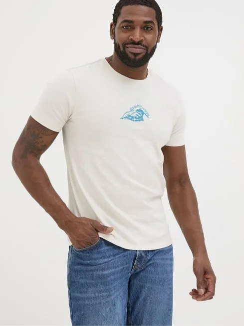 Men Fatface TShirts Wave Natural TShirt