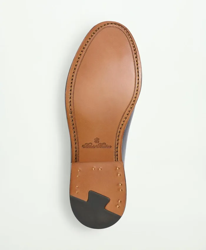 Men Fitzgerald Tassel Loafer Black Brooks Brothers Shoes