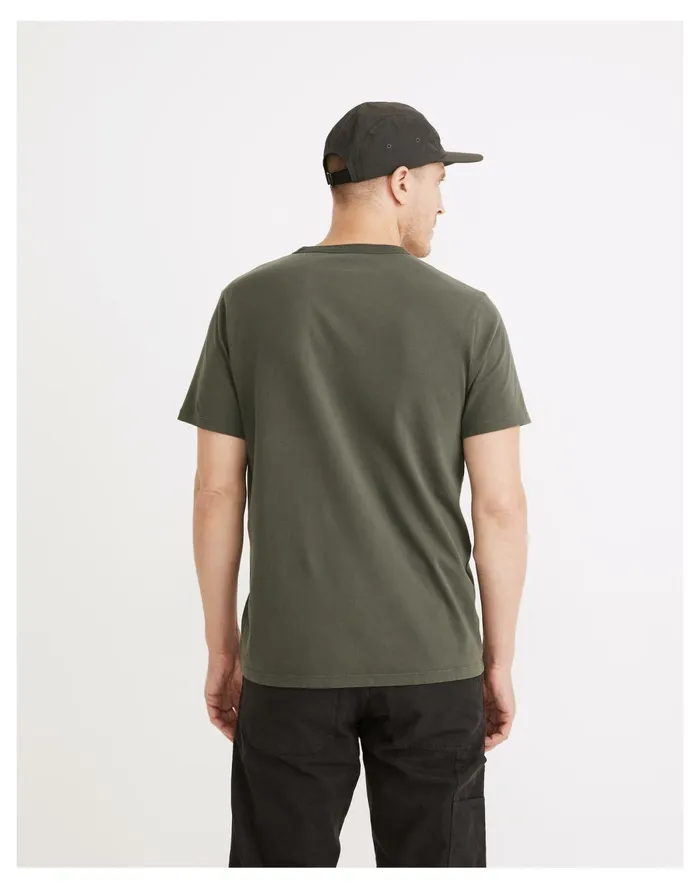Men Garment Dyed Allday Crewneck Tee Dark Palm Madewell Tees Men Garment Dyed Allday Crewneck Tee Dark Palm Madewell Tees