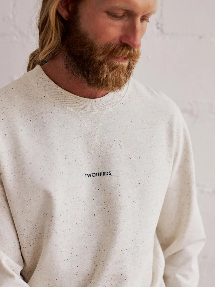 Men Gravina 8211 Ecru Multicolour Neps TWOTHIRDS Sweatshirts