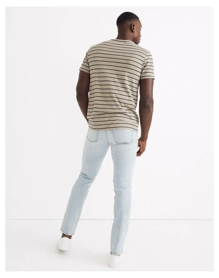 Men Hemp Cotton Allday Crewneck Tee In Carlson Stripe Pale Fatigue Stripe Madewell Tees Men Hemp Cotton Allday Crewneck Tee In Carlson Stripe Pale Fatigue Stripe Madewell Tees