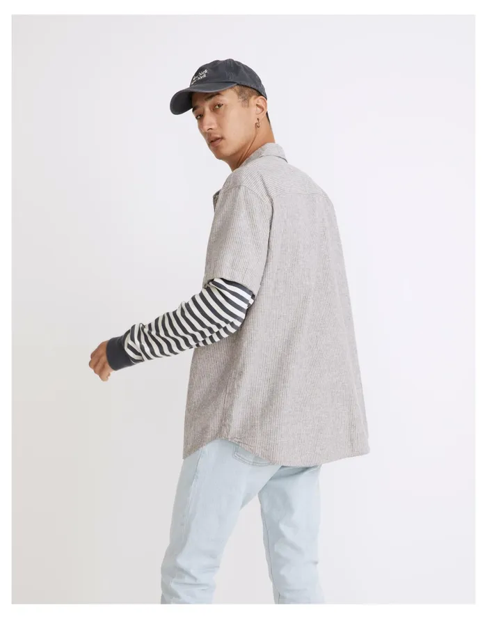 Men Hemp Cotton Easy Short Sleeve Shirt Mauve Shadow Madewell Shirts Men Hemp Cotton Easy Short Sleeve Shirt Mauve Shadow Madewell Shirts