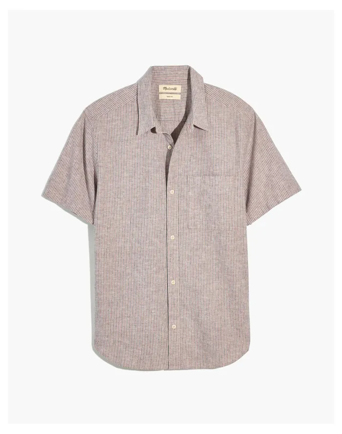 Men Hemp Cotton Easy Short Sleeve Shirt Mauve Shadow Madewell Shirts Men Hemp Cotton Easy Short Sleeve Shirt Mauve Shadow Madewell Shirts