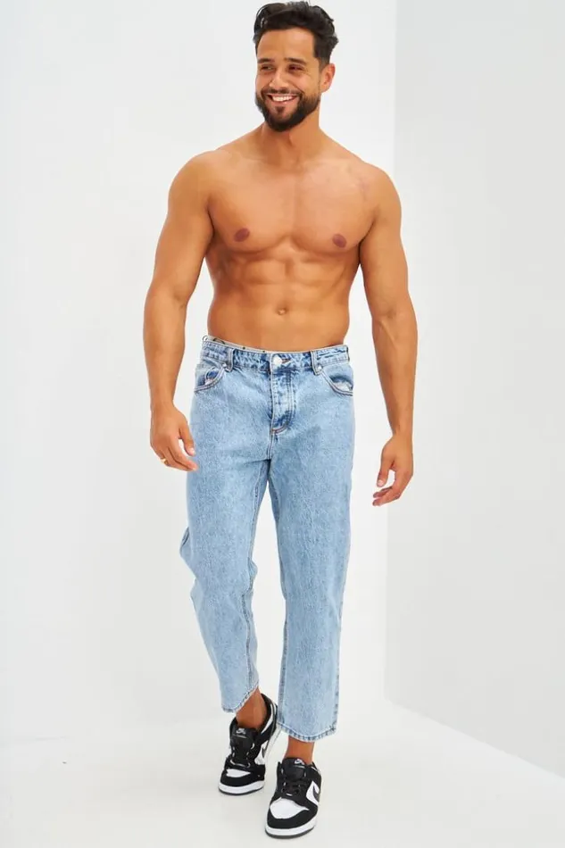 Men Jean Basique Regular Brut Bleu Blue Brentiny Paris Jeans