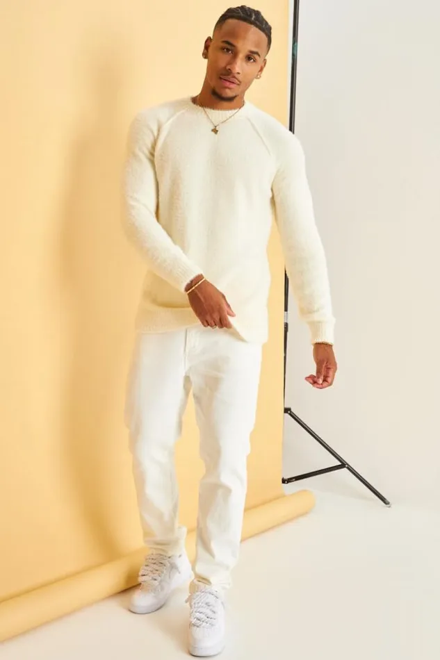 Men Jeans Coupe Droite Blanc Cass White Brentiny Paris Pants