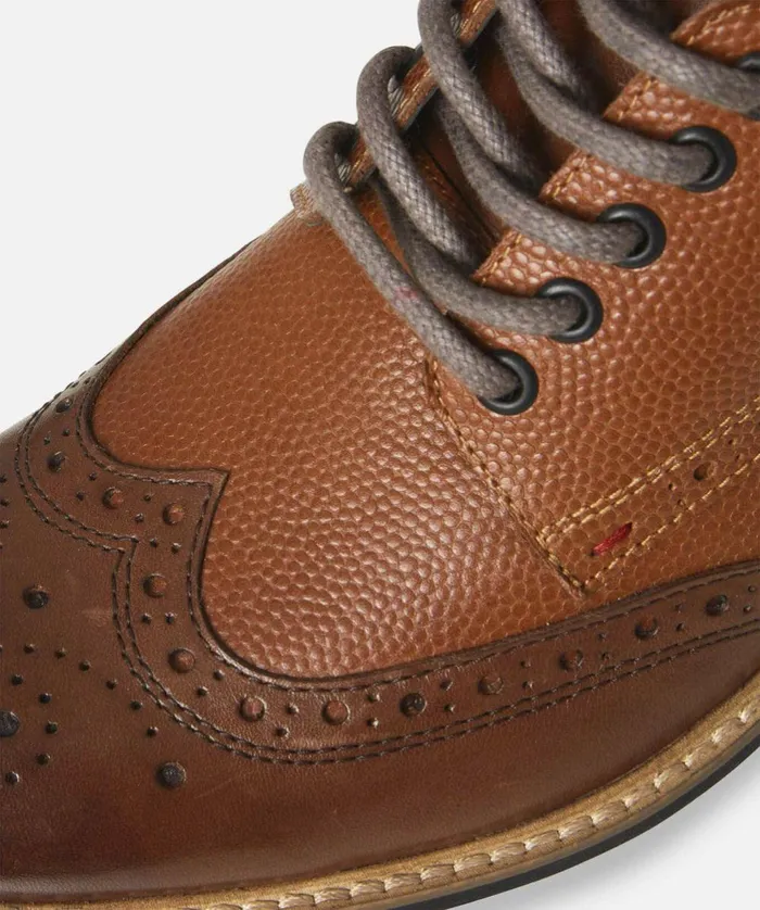 Men Joe Browns Mix Up Premium Leather Boots Tan Multi Men Joe Browns Mix Up Premium Leather Boots Tan Multi