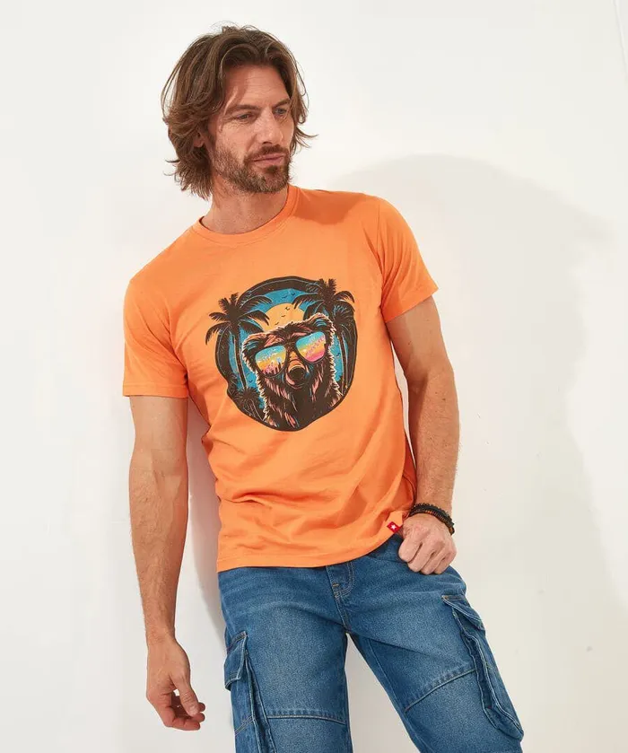 Men Joe Browns New Adventures Tee Orange