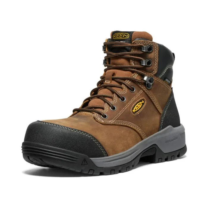 Men KEEN Boots Evanston Boot 6quot Waterproof BisonBlack Leather Work Boot Men KEEN Boots Evanston Boot 6quot Waterproof BisonBlack Leather Work Boot