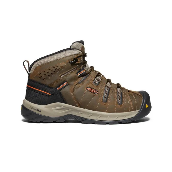 Men KEEN Boots Flint II Boot Soft Toe Cascade BrownBurnt Ochre
