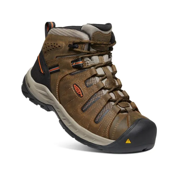 Men KEEN Boots Flint II Boot Soft Toe Cascade BrownBurnt Ochre Men KEEN Boots Flint II Boot Soft Toe Cascade BrownBurnt Ochre