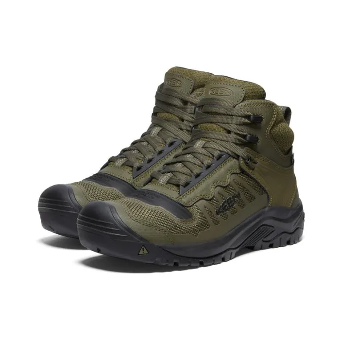 Men KEEN Boots Olive Green Work Boots Soft Toe 8211 Reno Mid KBF WP Men KEEN Boots Olive Green Work Boots Soft Toe 8211 Reno Mid KBF WP