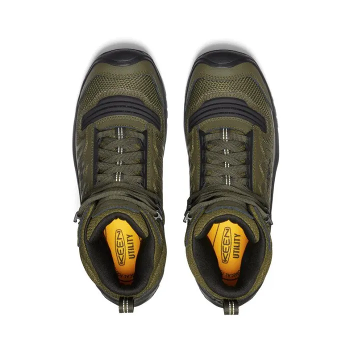 Men KEEN Boots Olive Green Work Boots Soft Toe 8211 Reno Mid KBF WP Men KEEN Boots Olive Green Work Boots Soft Toe 8211 Reno Mid KBF WP