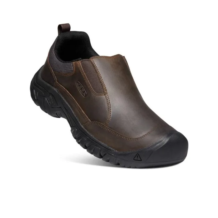Men KEEN Casual Targhee III SlipOn Wide Brown Leather Slipon Men KEEN Casual Targhee III SlipOn Wide Brown Leather Slipon