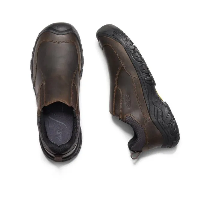 Men KEEN Casual Targhee III SlipOn Wide Brown Leather Slipon Men KEEN Casual Targhee III SlipOn Wide Brown Leather Slipon