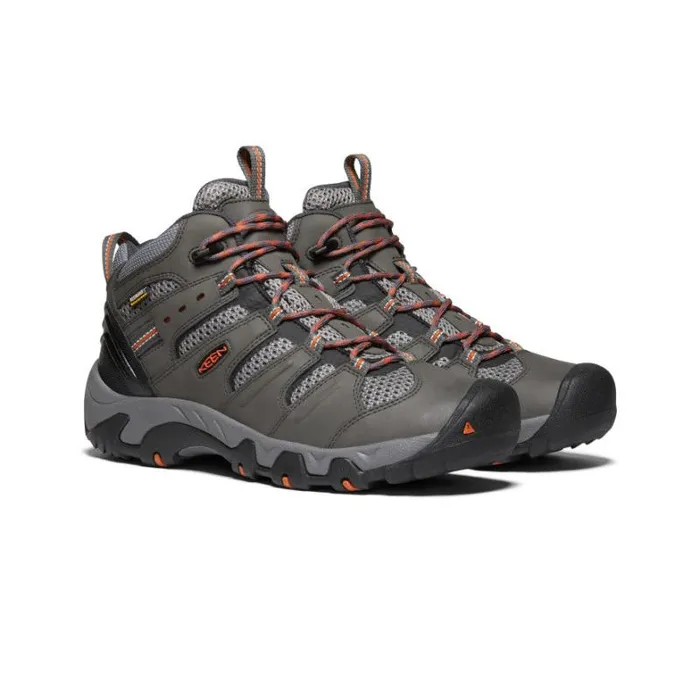 Men KEEN Hike Grey Hiking Boots 8211 Koven Mid WP Men KEEN Hike Grey Hiking Boots 8211 Koven Mid WP
