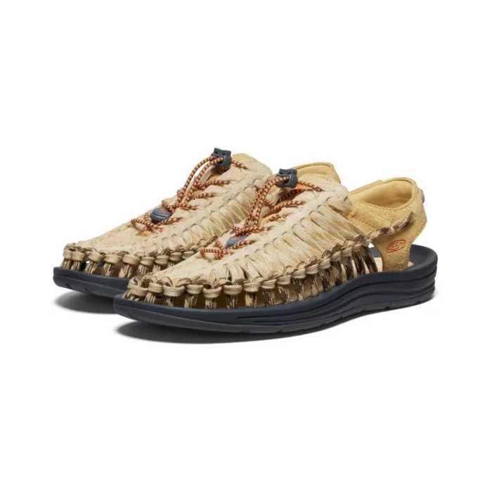 Men KEEN Sandals UNEEK Flat New WheatReed Yellow Sandal Men KEEN Sandals UNEEK Flat New WheatReed Yellow Sandal