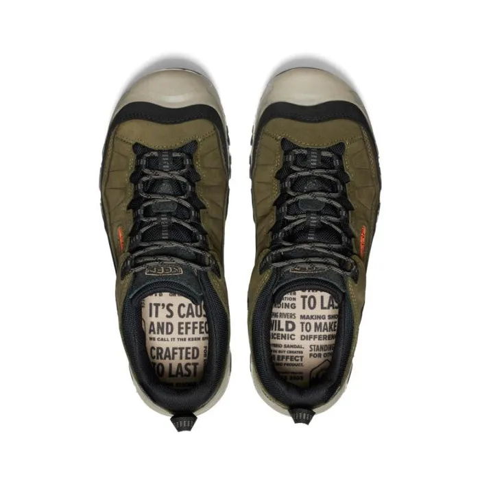 Men KEEN Shoes Targhee IV Waterproof Wide Dark OliveGold Flame Leather Hiking Shoe Men KEEN Shoes Targhee IV Waterproof Wide Dark OliveGold Flame Leather Hiking Shoe