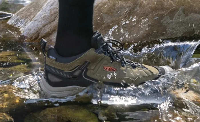 Men KEEN Shoes Targhee IV Waterproof Wide Dark OliveGold Flame Leather Hiking Shoe Men KEEN Shoes Targhee IV Waterproof Wide Dark OliveGold Flame Leather Hiking Shoe