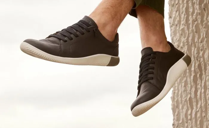 Men KEEN SlipOns Black Leather Sneakers 8211 KNX Lace Men KEEN SlipOns Black Leather Sneakers 8211 KNX Lace