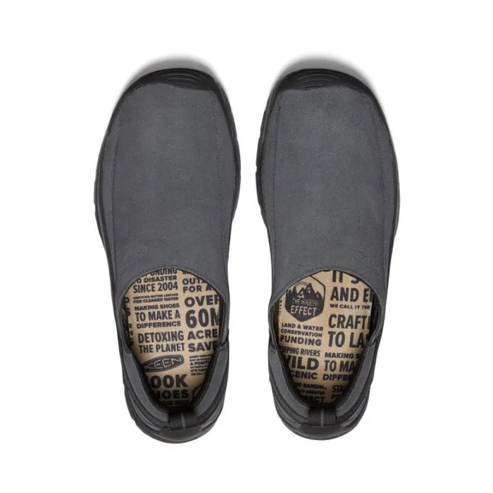 Men KEEN SlipOns Jasper SlipOn Grey Leather Slipon Men KEEN SlipOns Jasper SlipOn Grey Leather Slipon