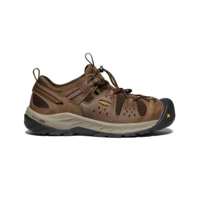 Men KEEN Work Boots and Shoes Atlanta Cool II Steel Toe ShitakeRust