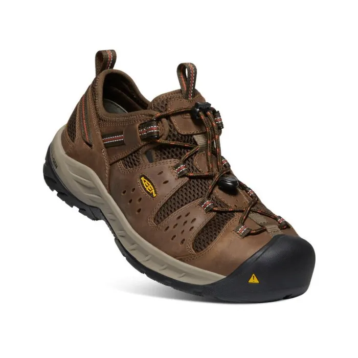 Men KEEN Work Boots and Shoes Atlanta Cool II Steel Toe ShitakeRust Men KEEN Work Boots and Shoes Atlanta Cool II Steel Toe ShitakeRust