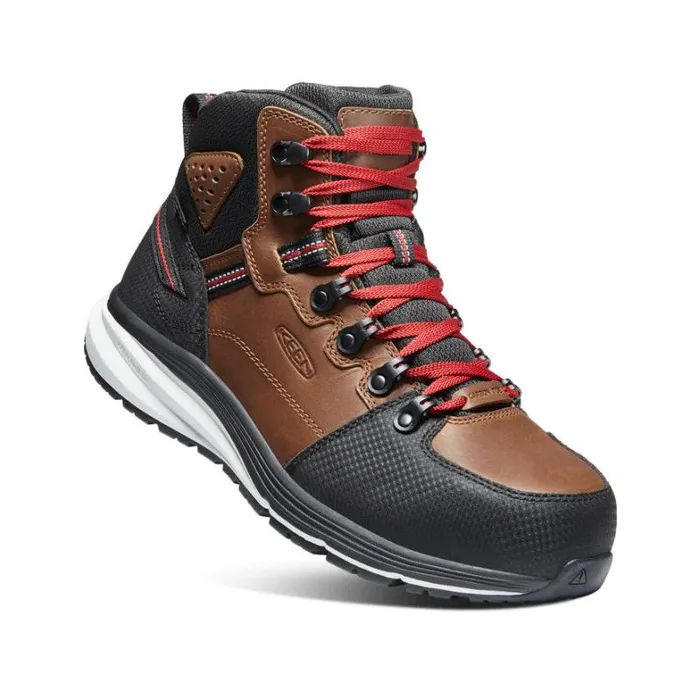 Men KEEN Work Boots and Shoes Brown Work Boots 8211 Red Hook Mid WP Men KEEN Work Boots and Shoes Brown Work Boots 8211 Red Hook Mid WP