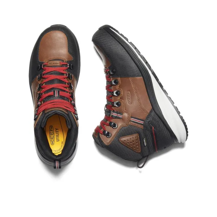 Men KEEN Work Boots and Shoes Brown Work Boots 8211 Red Hook Mid WP Men KEEN Work Boots and Shoes Brown Work Boots 8211 Red Hook Mid WP
