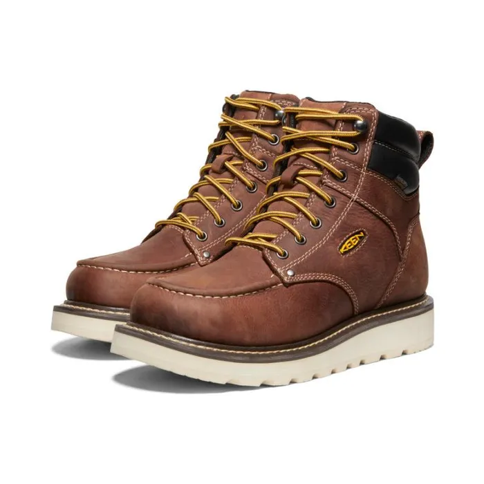 Men KEEN Work Boots and Shoes Cincinnati 6quot Waterproof Boot Soft Toe