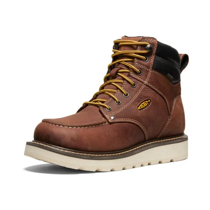 Men KEEN Work Boots and Shoes Cincinnati 6quot Waterproof Boot Soft Toe