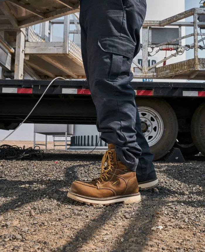 Men KEEN Work Boots and Shoes Cincinnati 8quot Waterproof 90 Heel Boot CarbonFiber Toe Men KEEN Work Boots and Shoes Cincinnati 8quot Waterproof 90 Heel Boot CarbonFiber Toe