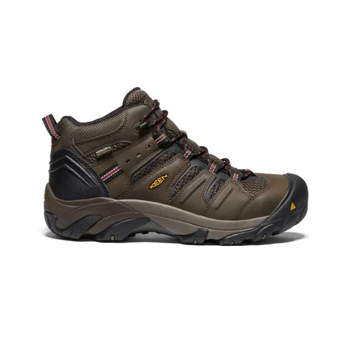 Men KEEN Work Boots and Shoes Lansing Waterproof Mid Steel Toe