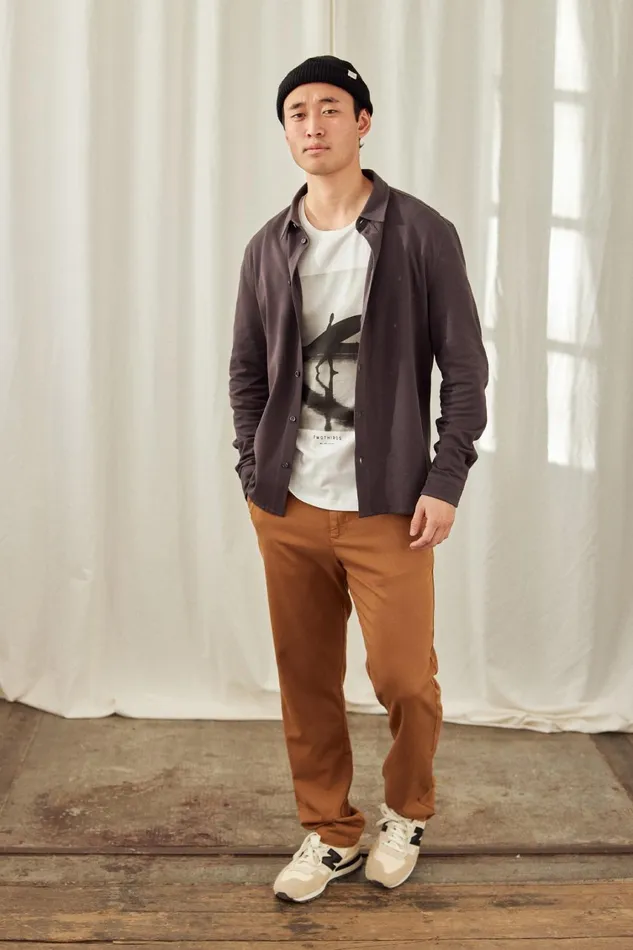 Men Kwale 8211 Dark Sand TWOTHIRDS Shirts