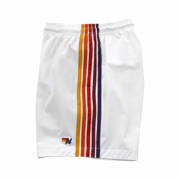 Men MEN039S 5 STRIPE FLEX SHORTS 8211 WHITE Aviator Nation Men MEN039S 5 STRIPE FLEX SHORTS 8211 WHITE Aviator Nation