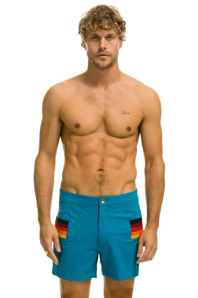 Men MEN039S HORIZONTAL 5 STRIPE FLEX SHORTS 8211 ANTIGUA Aviator Nation Shorts