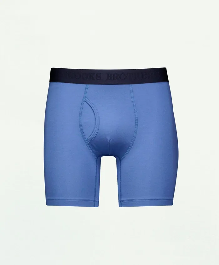 Men Modal Boxer Briefs Blue Brooks Brothers Underwear