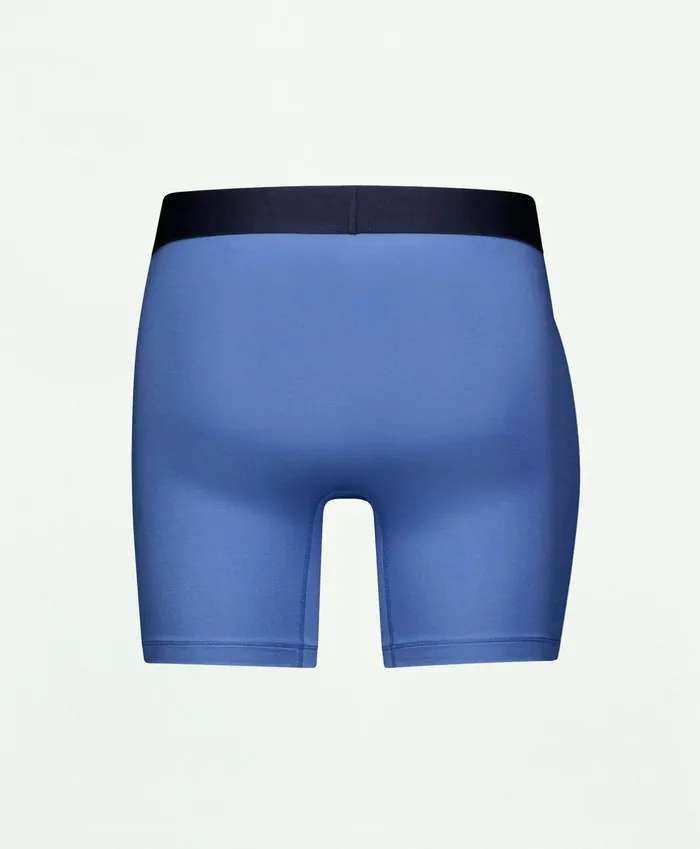 Men Modal Boxer Briefs Blue Brooks Brothers Underwear