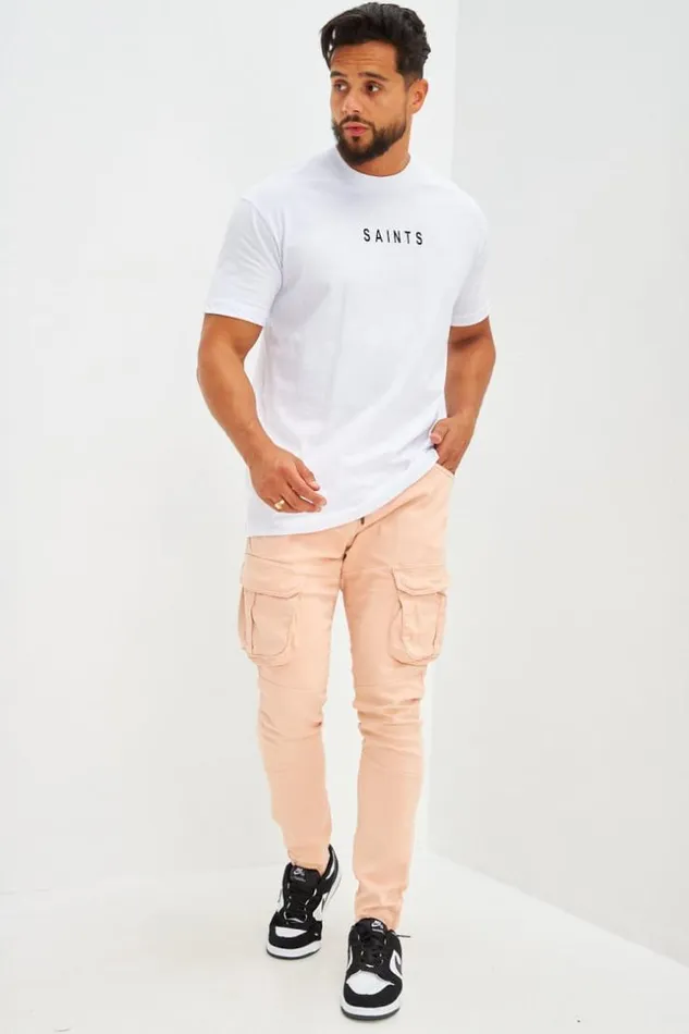 Men Pantalon Cargo Doux Bleu Ciel Lightpink Brentiny Paris Pants