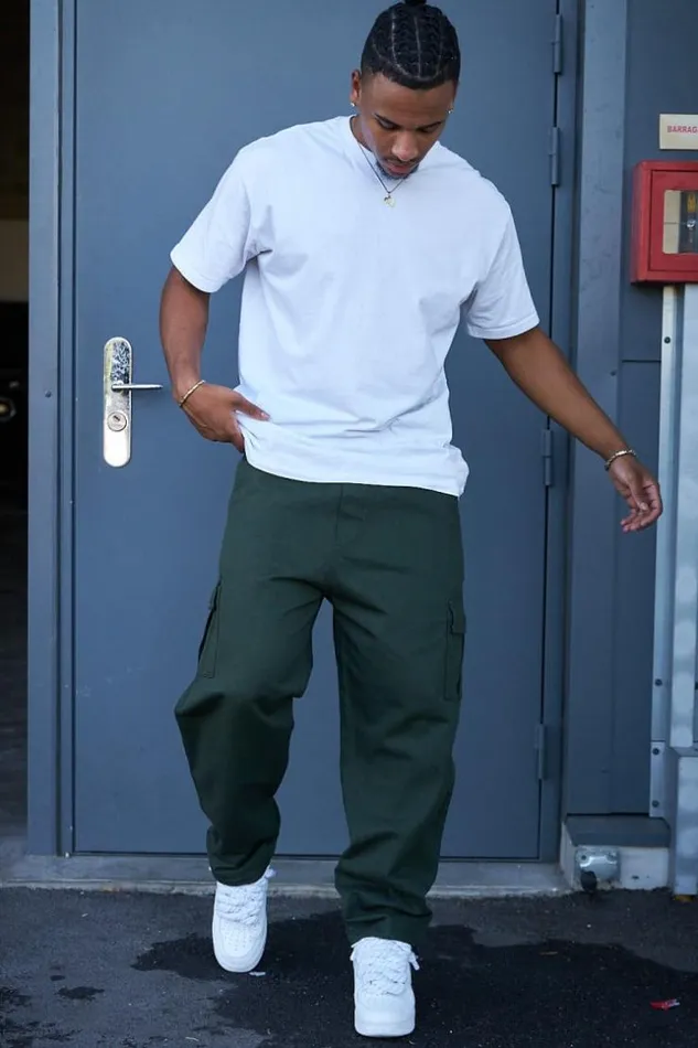 Men Pantalon Cargo Kaki Khaki Brentiny Paris Pants