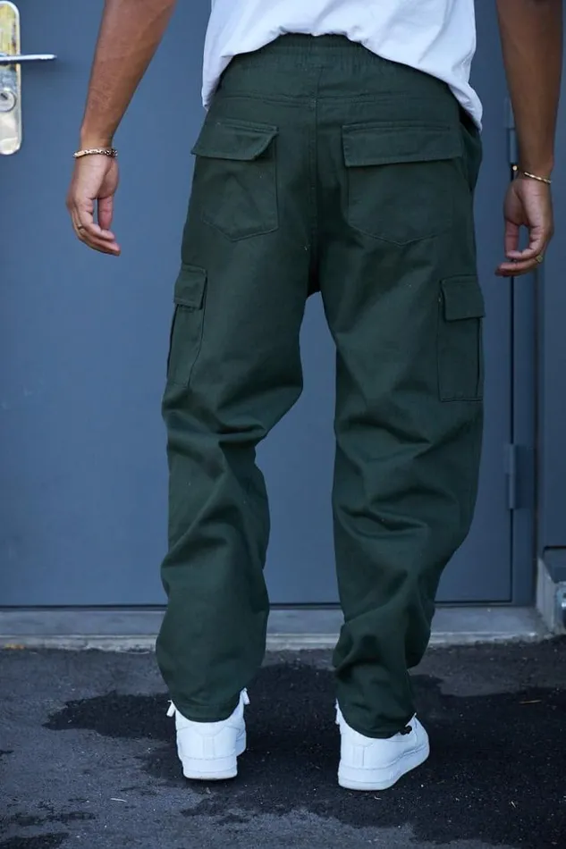 Men Pantalon Cargo Kaki Khaki Brentiny Paris Pants