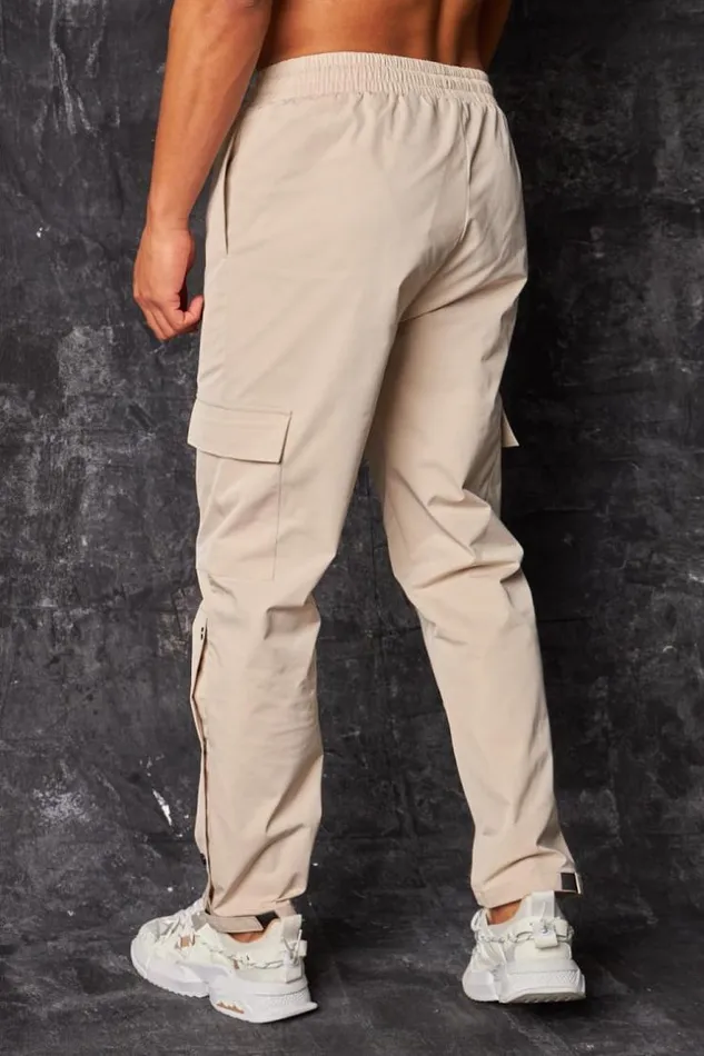Men Pantalon De Jogging Cargo Boutons Pressions Beige Beige Brentiny Paris Jogging Bottoms Men Pantalon De Jogging Cargo Boutons Pressions Beige Beige Brentiny Paris Jogging Bottoms