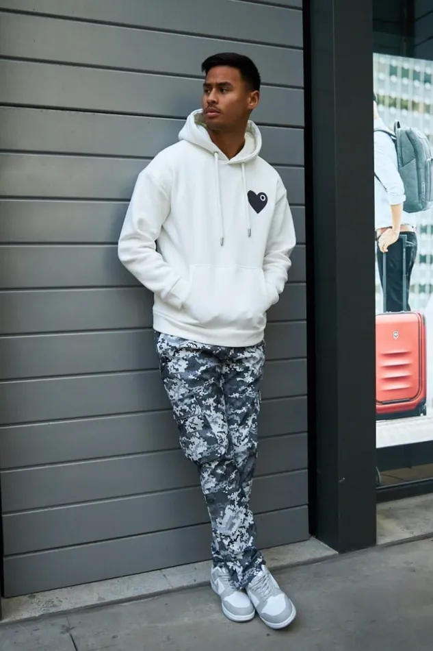 Men Pantalon De Jogging Cargo Camouflage Pixel Gris Grey Brentiny Paris Pants Men Pantalon De Jogging Cargo Camouflage Pixel Gris Grey Brentiny Paris Pants